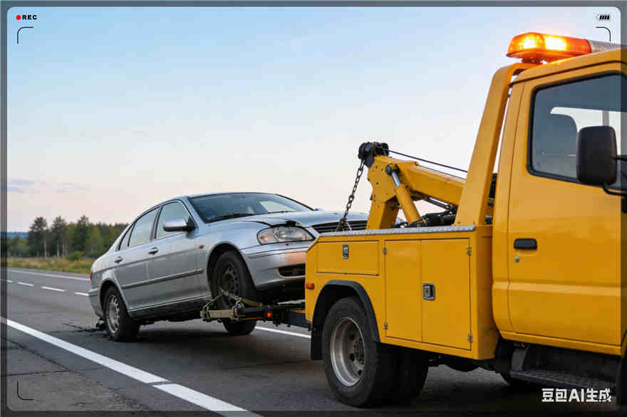 蕉城区拖车救援电话【案例】